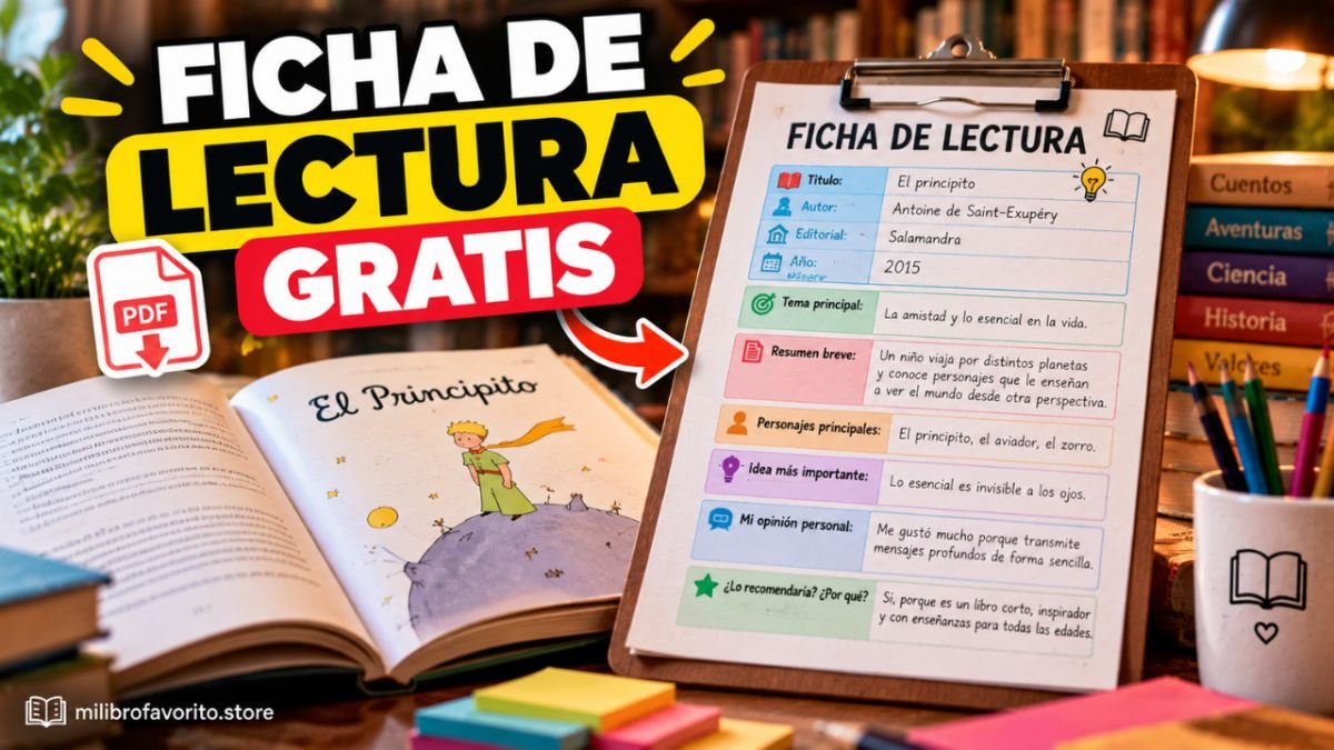 Cómo hacer una ficha de lectura de un libro: plantilla gratis y ejemplo práctico