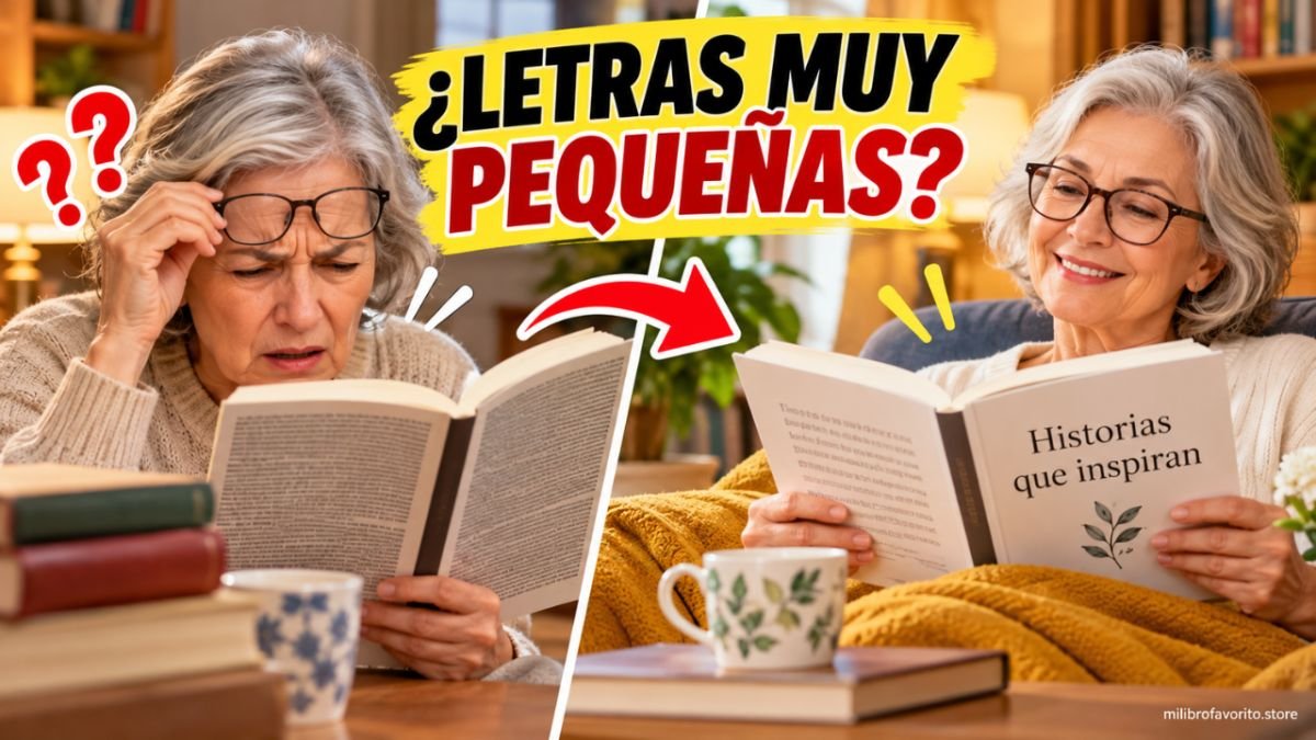 Cómo elegir libros con letra grande: guía para leer más cómodo en papel o digital